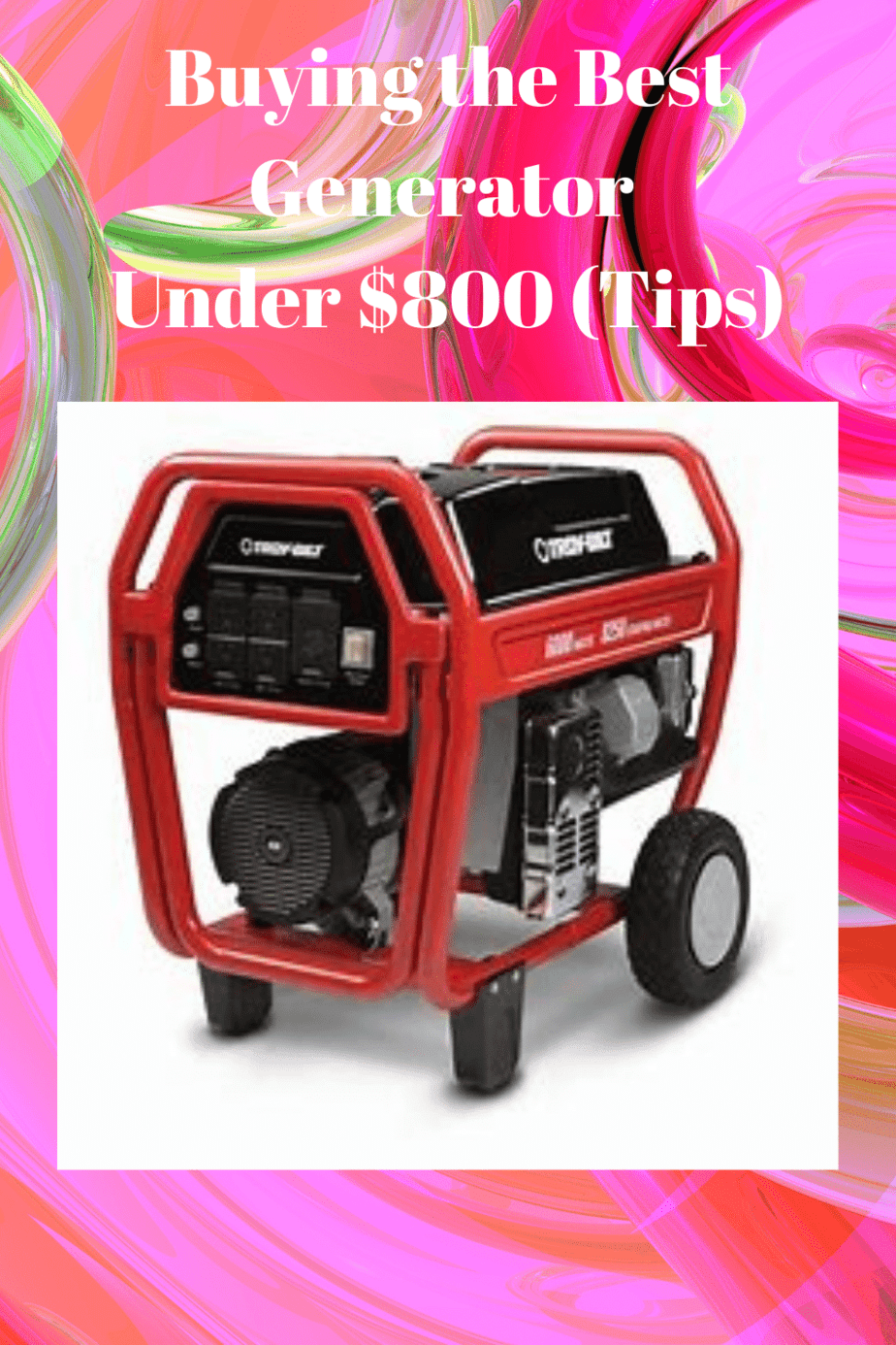 Best Generator Under 800 (Buying Guide 2023) Generators Zone