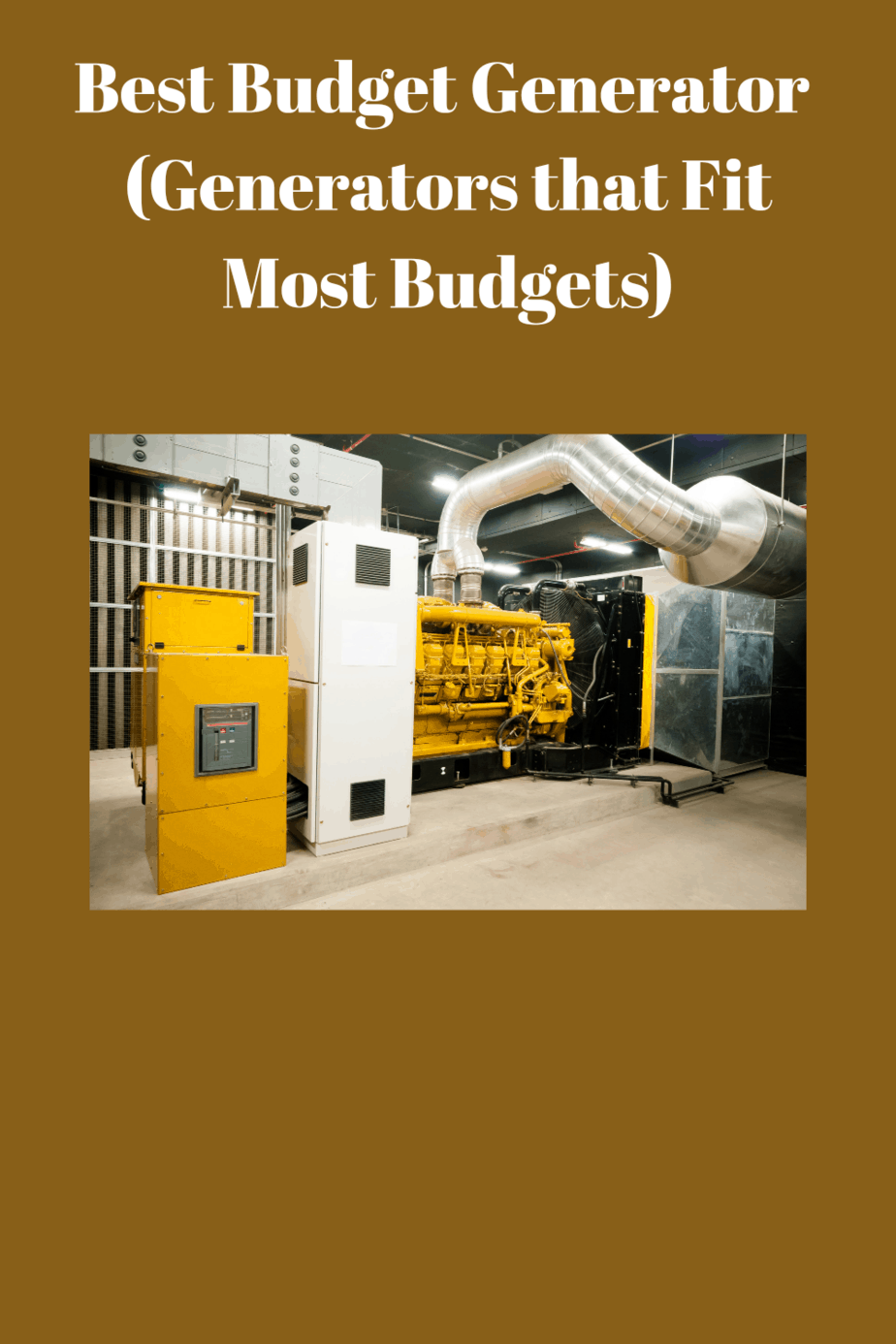 Best Budget Generator Generators for Most Budgets Generators Zone