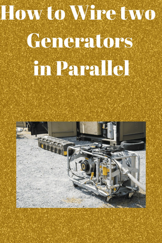 How to Wire two Generators in Parallel Generators Zone