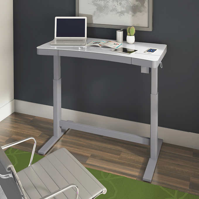 Viral Adjustable Whiteboard Desk Home By Geneva