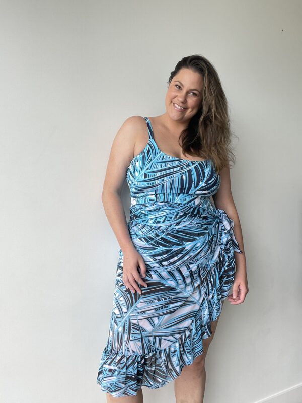 Aztec Jacquard Blouson Singlet Genevieve Swimwear