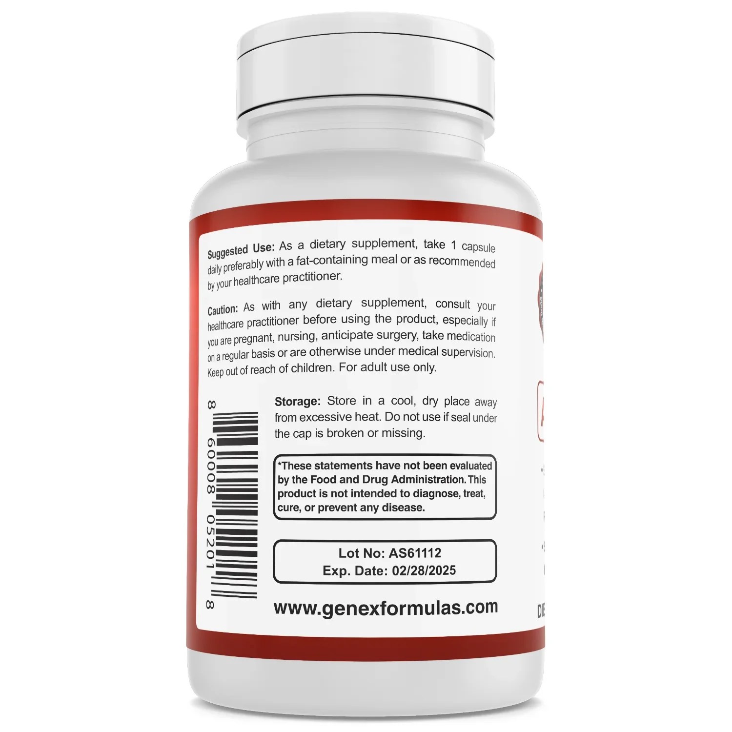 Genex Astaxanthin (60 Capsules) Genex Formulas LLC
