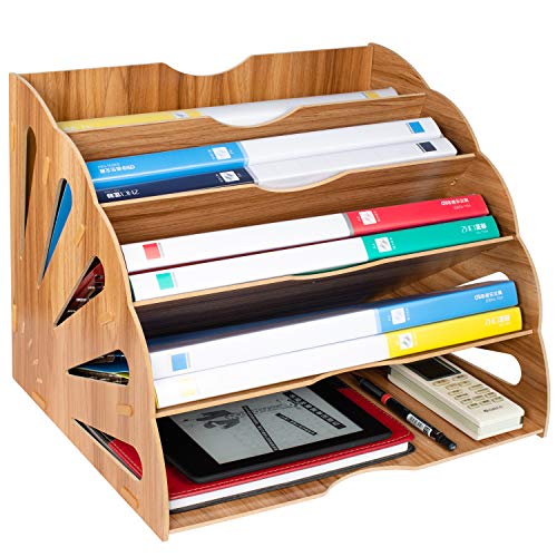 Tonsmile Dokumentenablage Holz, Büro A4 Ablage Postablage Schreibtisch