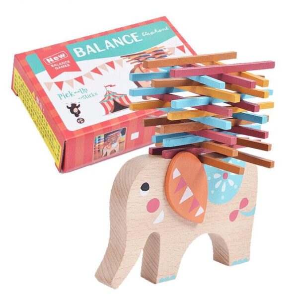Elephants Stacker Stick Blocks Genius Toys Direct