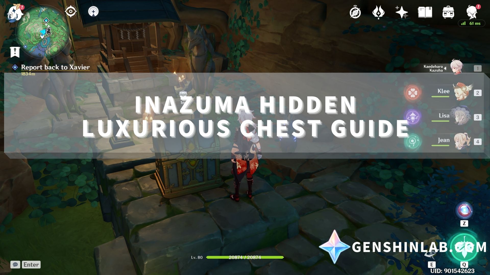Inazuma Hidden luxurious chest Grand Narukami Shrine GenshinLab