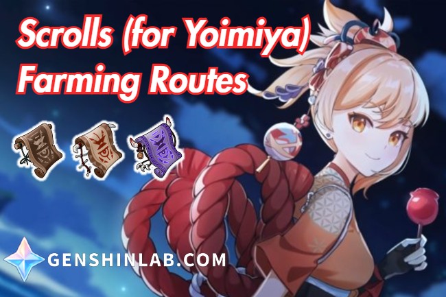Genshin Impact Farming Location of Scrolls (Yoimiya Ascension Material