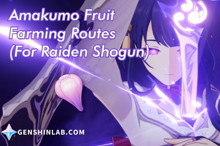 Genshin Impact 2.1 Amakumo Fruit Farming Routes GenshinLab