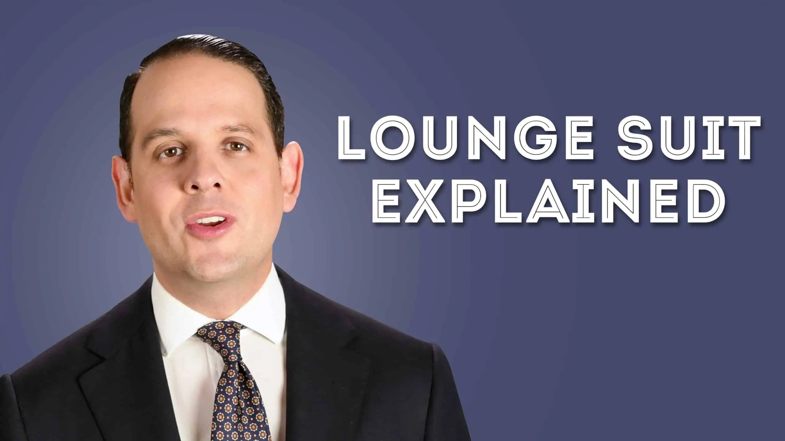 Lounge Suit Dress Code