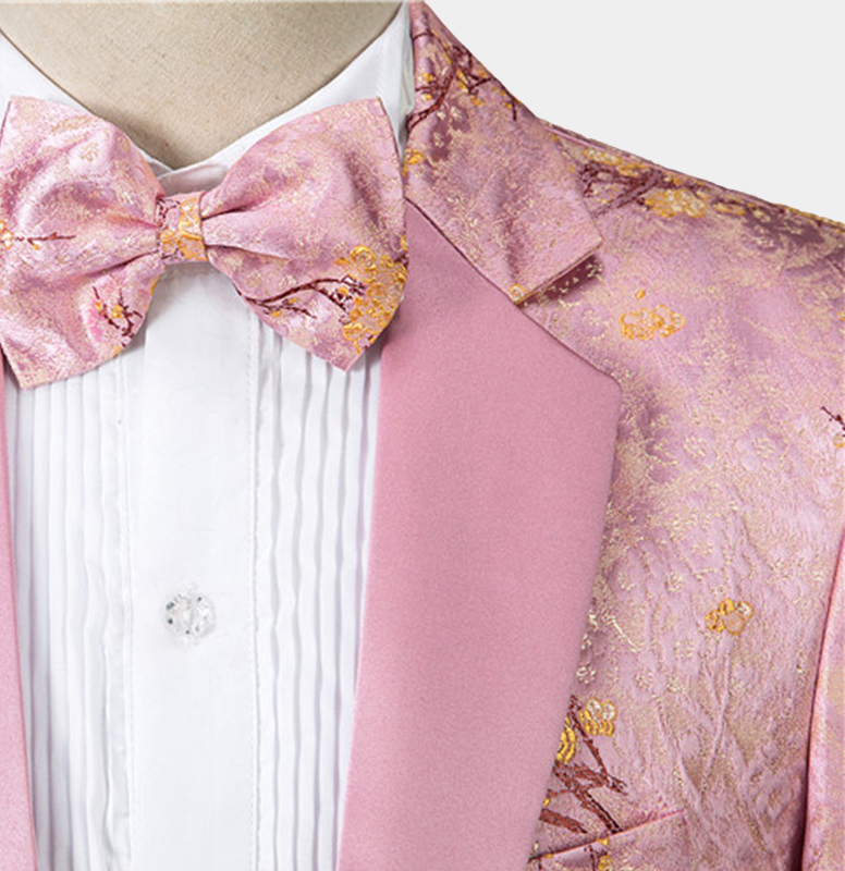 Blush Pink Tuxedo Suit Gentleman's Guru