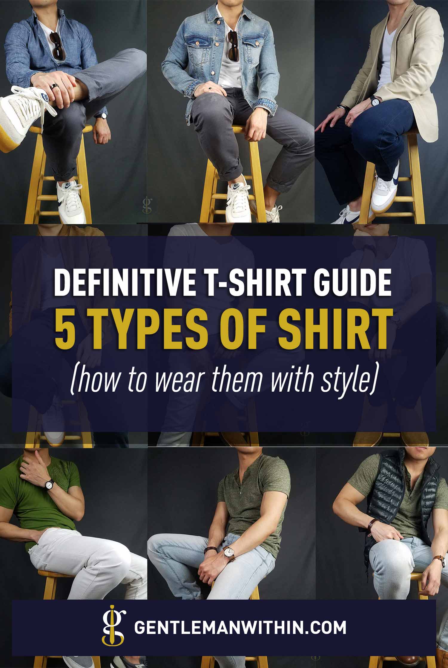 The Definitive TShirt Guide 5 Types of TShirts & How to Wear Them