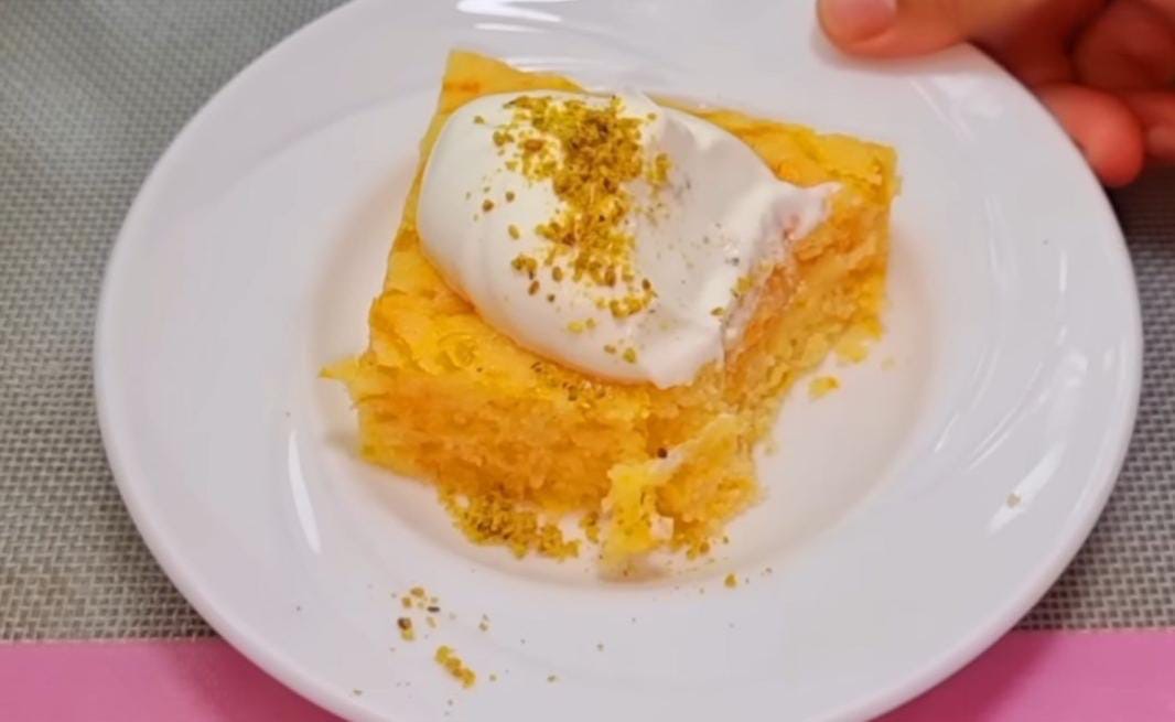 Pumpkin Semolina Cake with Lemon Syrup RECIPES