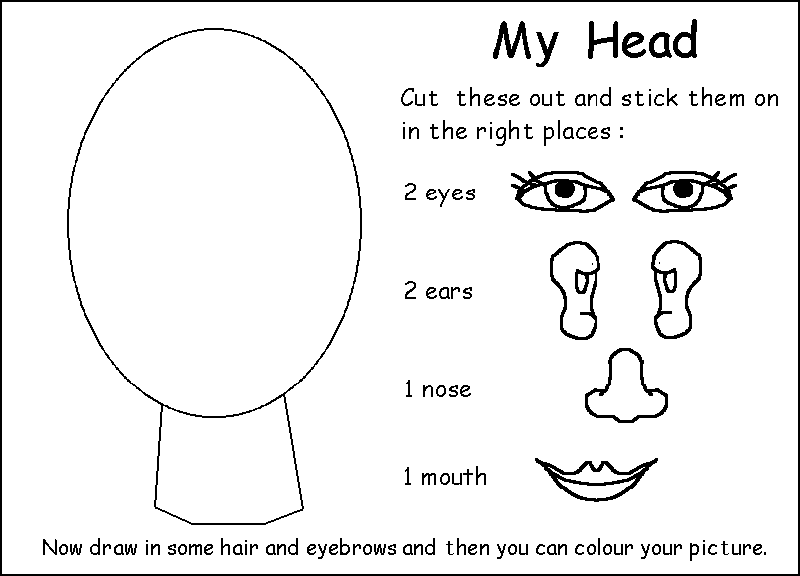 SEN Resources worksheets "My Body" x3