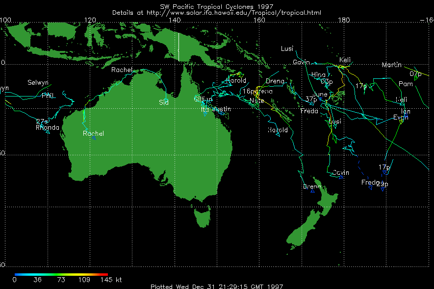 Images of Cyclone Gavin
