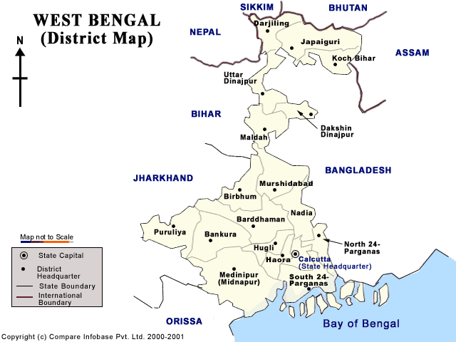District Map Of Kolkata Kolkata Beckons: District Map Of West Bengal