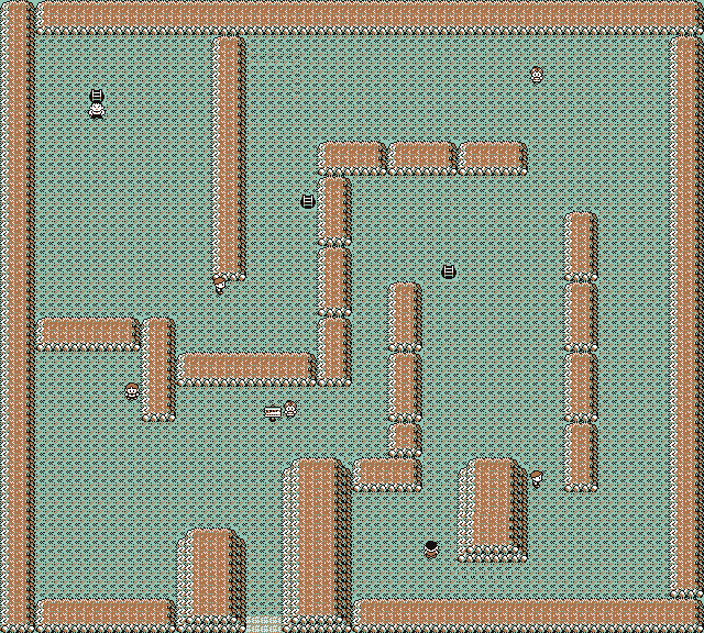 Master Trainer Hangout Pokemon Red & Blue Mount Moon Map