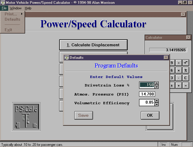 PSCalc Software