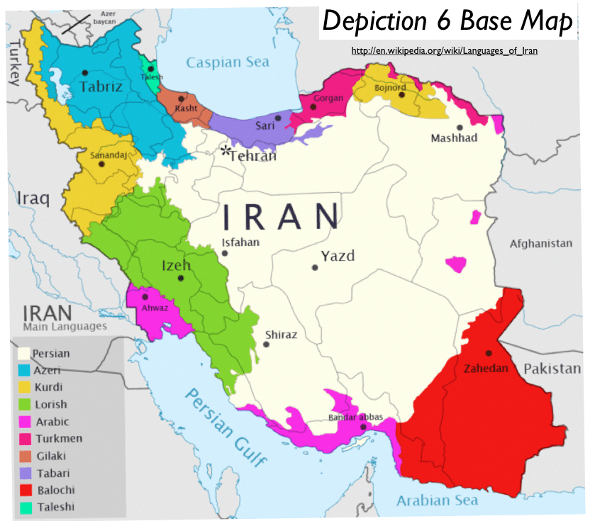 Iran Main Languages Map GeoCurrents