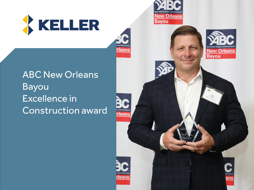 Keller wins ABC New Orleans 2022 Excellence in Construction award