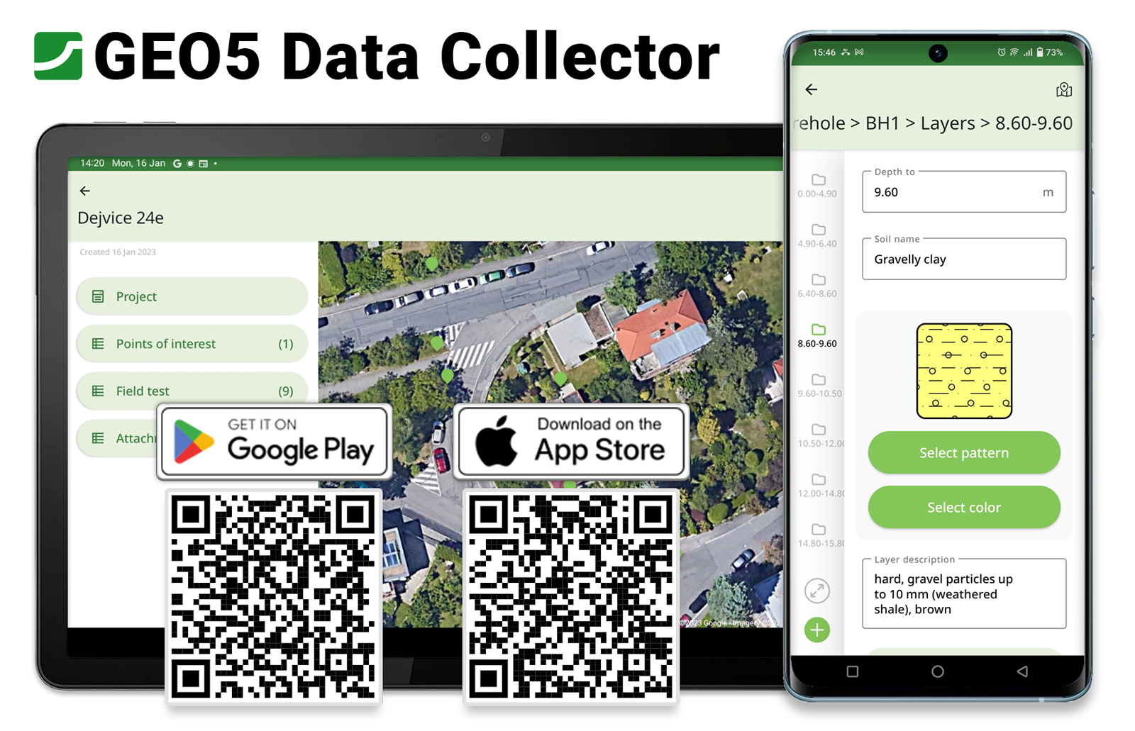 GEO5 Data Collector A free mobile application for collecting data in