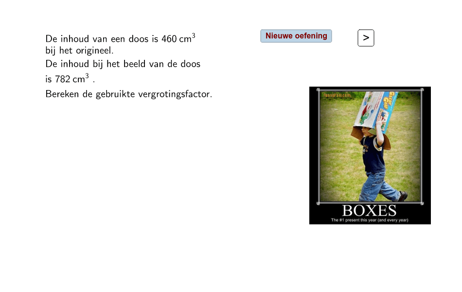 Vergroten Verkleinen Inhoud. 3 Opdrachten – Geogebra