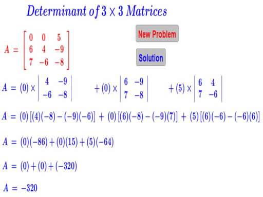 Determinant of 3 x 3 Matrices by Geogebra 2 GeoGebra