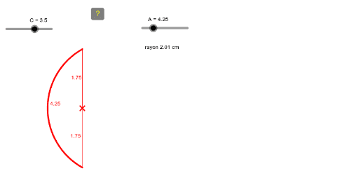 Arc et corde GeoGebra