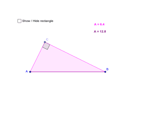 Rightangled Triangle GeoGebra