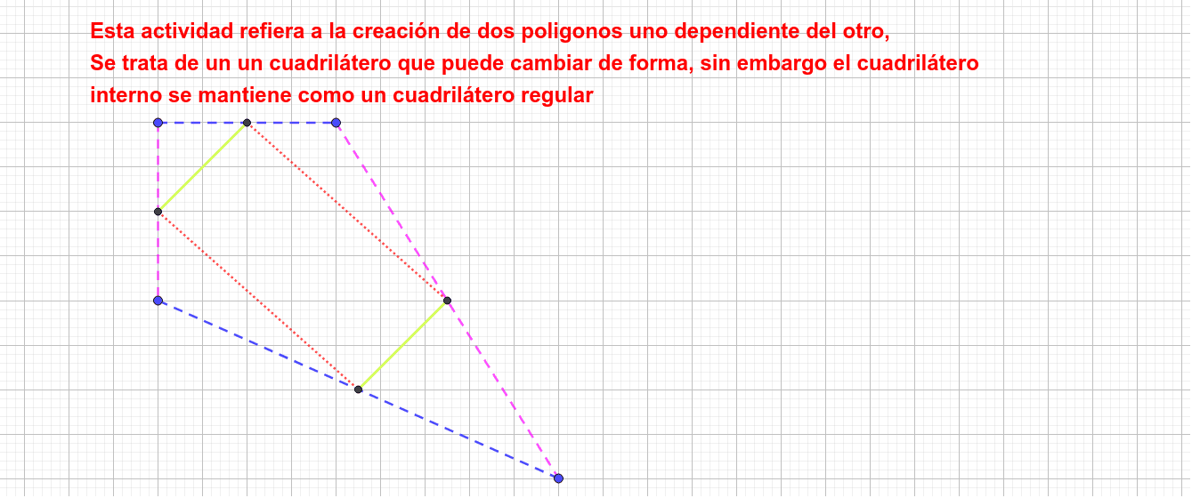 Cuadrilátero de vértices ABCD y cuadrilátero cuyos