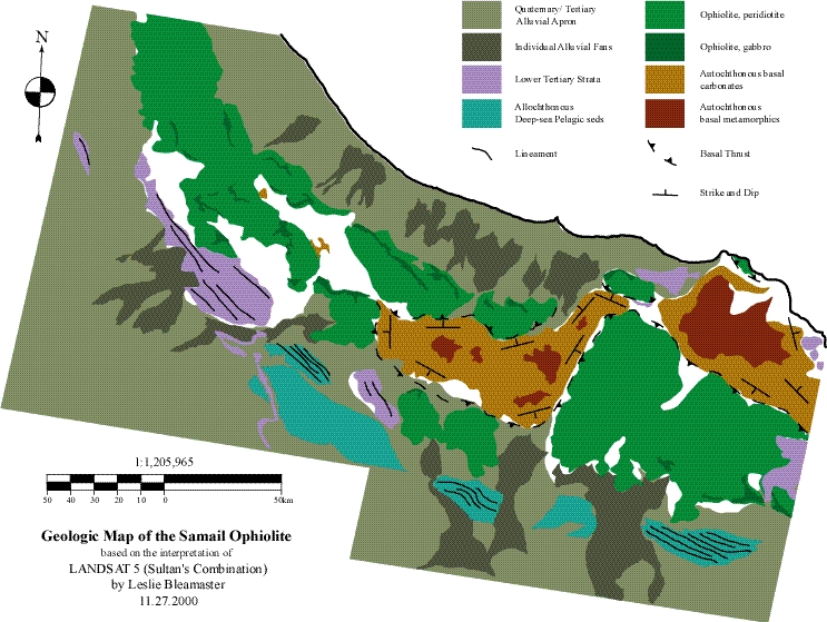 Geological Map Of Oman Oman Geological Map