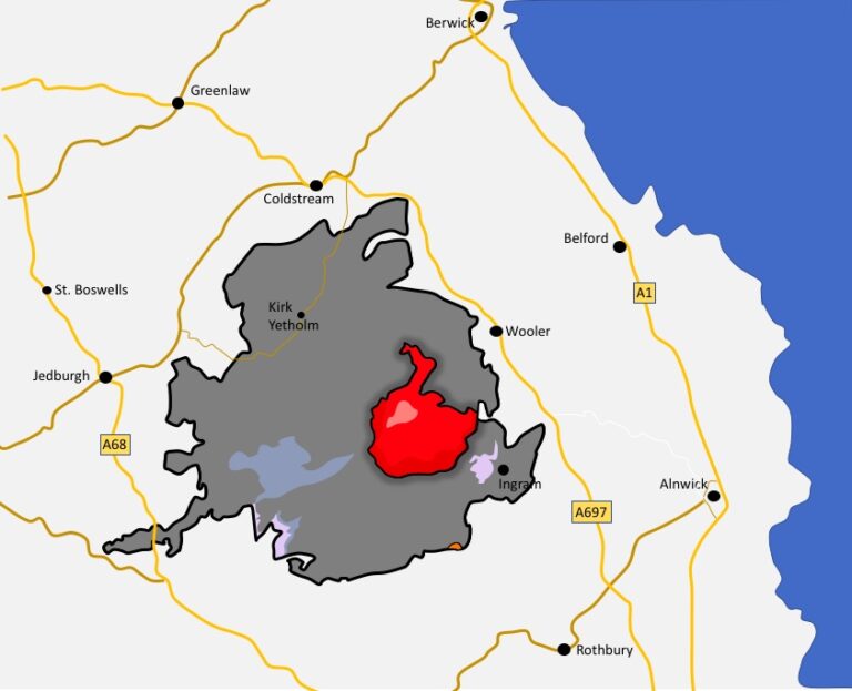 Cheviot Hills Geology North