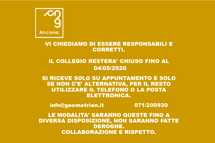AVVISO Collegio Geometri Ancona