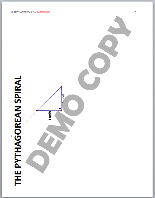 High School Geometry Common Core G.SRT.B.5 Geometric