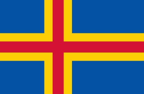 The flag of the åland islands (finnish: Åland