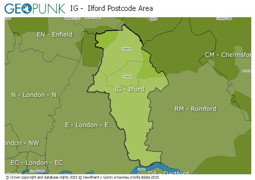 IG Ilford Postcode Area