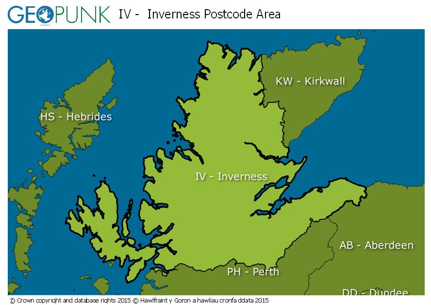 IV Inverness Postcode Area