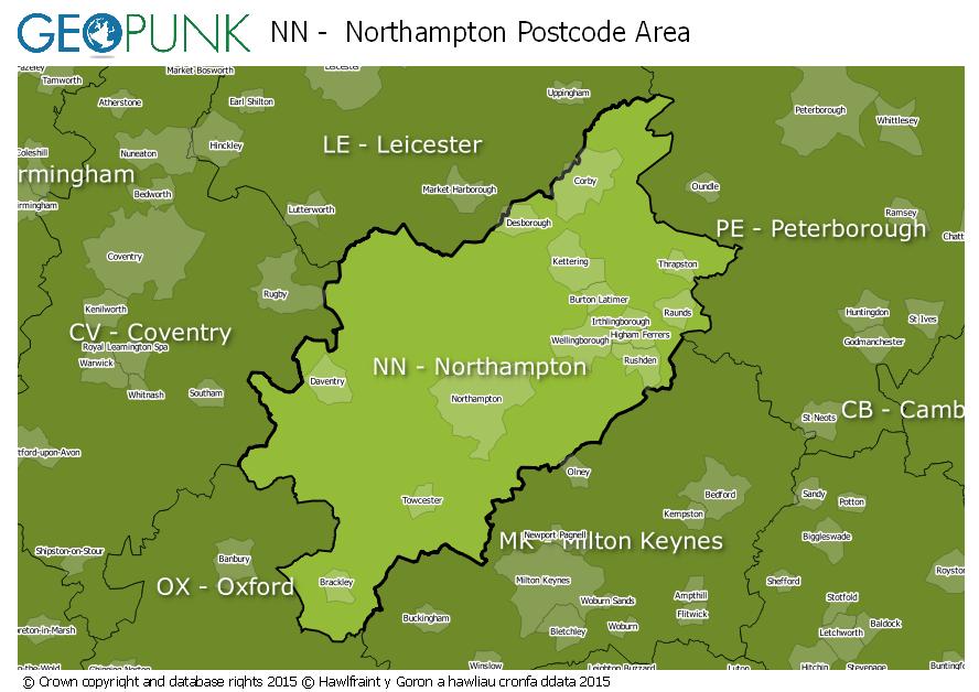 NN Northampton Postcode Area