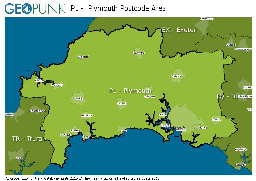 PL Plymouth Postcode Area