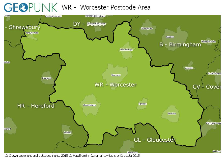 WR Worcester Postcode Area