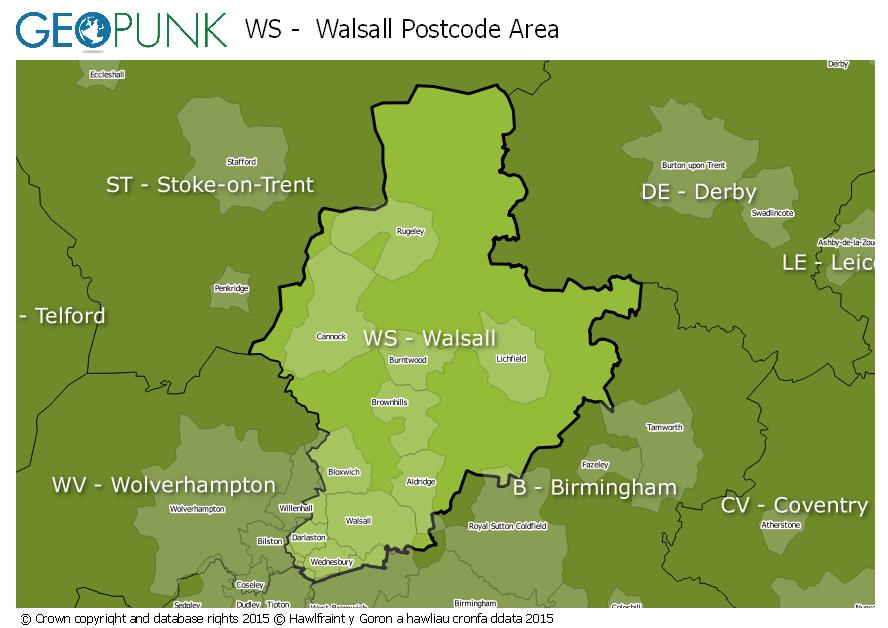 WS Walsall Postcode Area