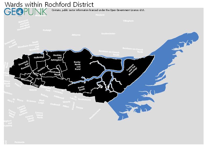 Map and Details for Rochford District Council Local Authority
