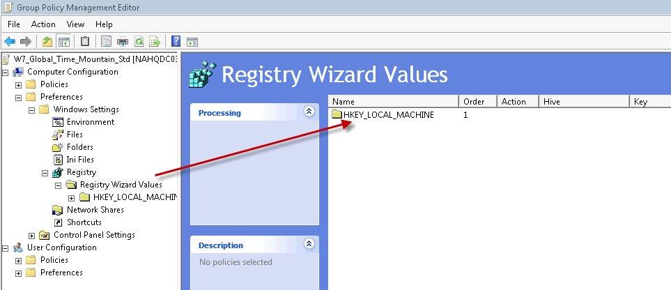 how to set time zone through group policy