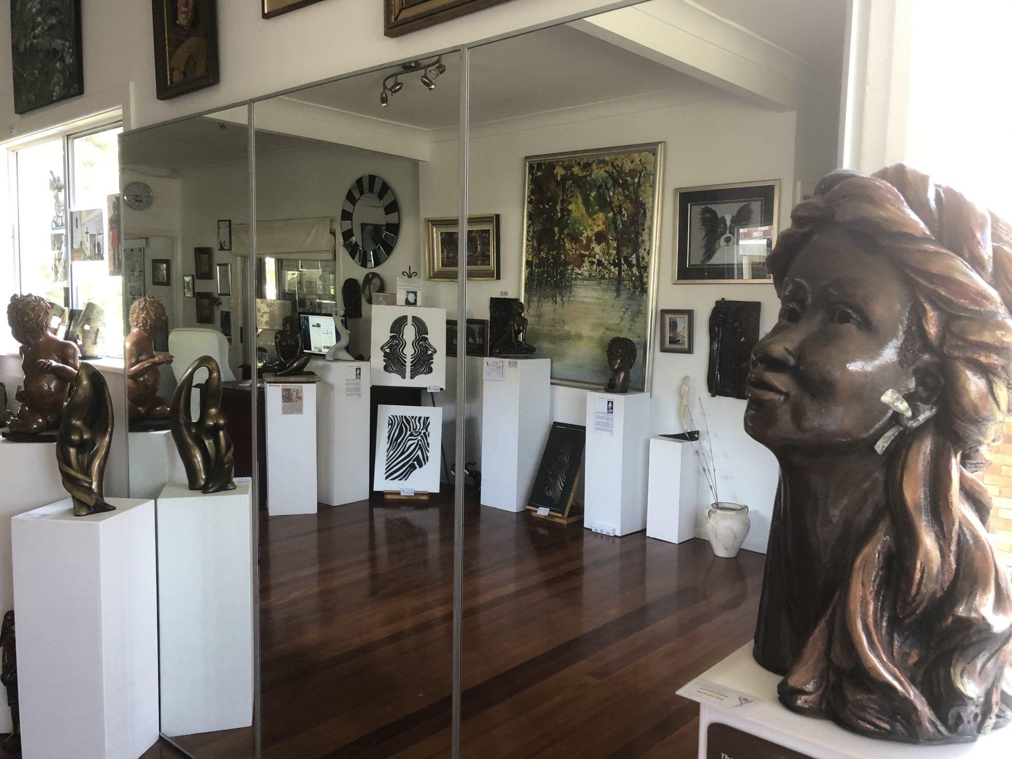 Gallery of one of a kind sculptures in Birkdale Art