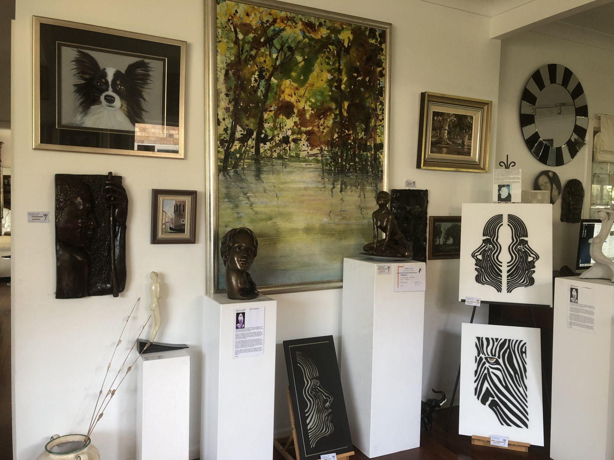 Gallery open all day today to view one of a kind sculptures