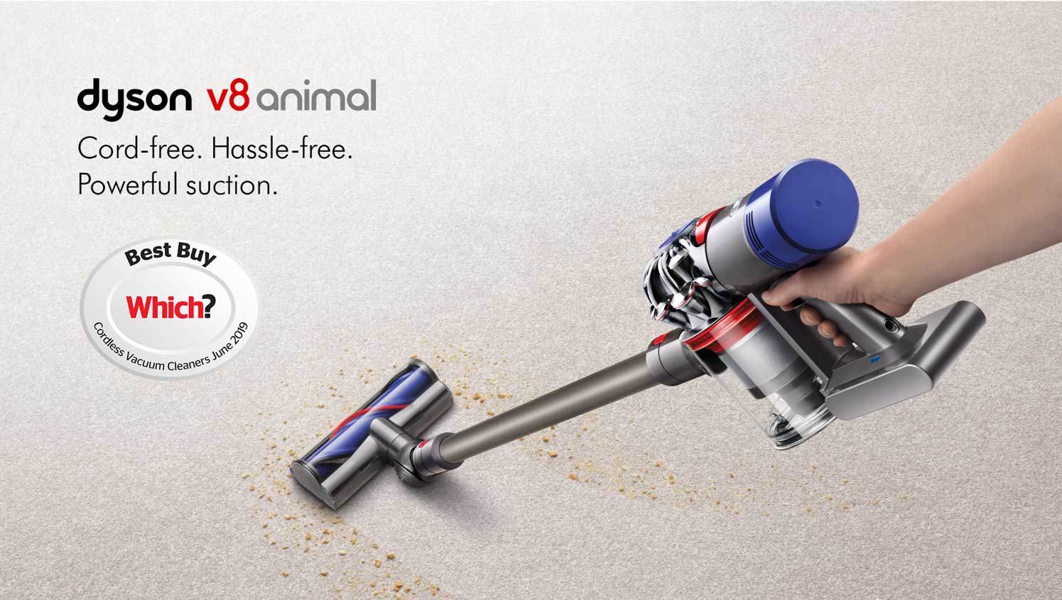 Dyson V8 Animal Cordless Stick Vacuum Cleaner Grey Snellings Gerald
