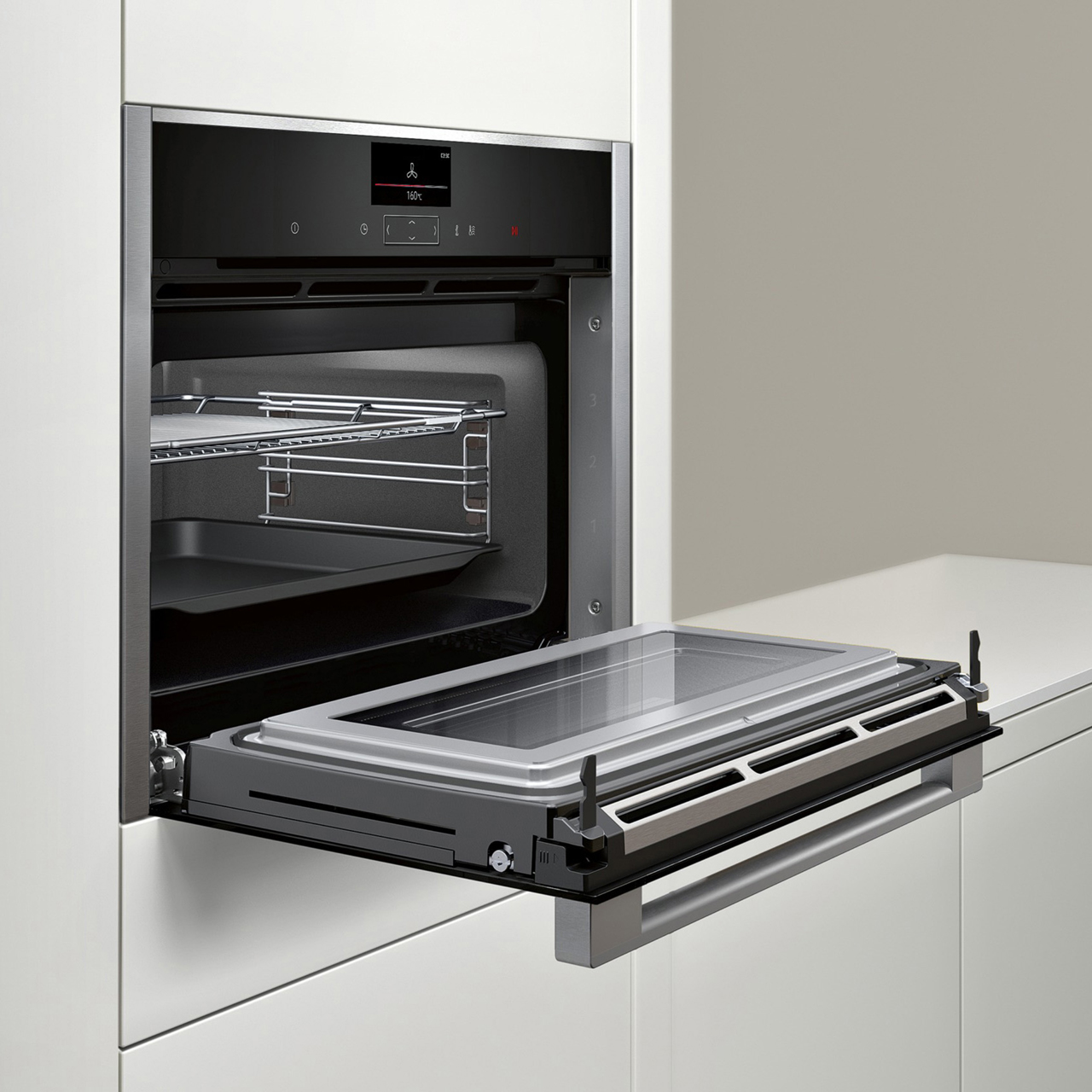 Neff N 70 BuiltIn Compact Multifunction Combination Microwave Oven at