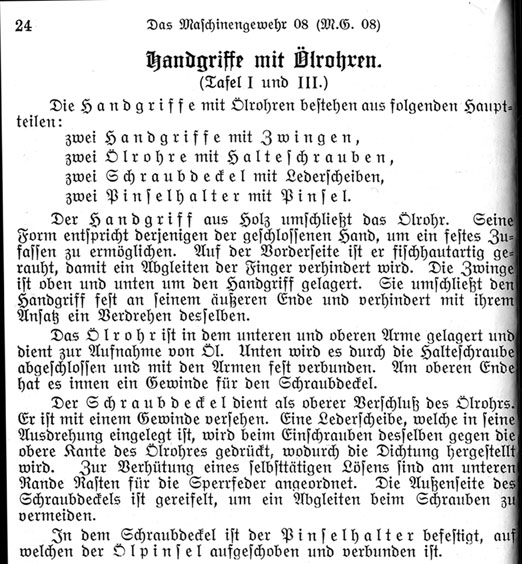 German Manuals in English