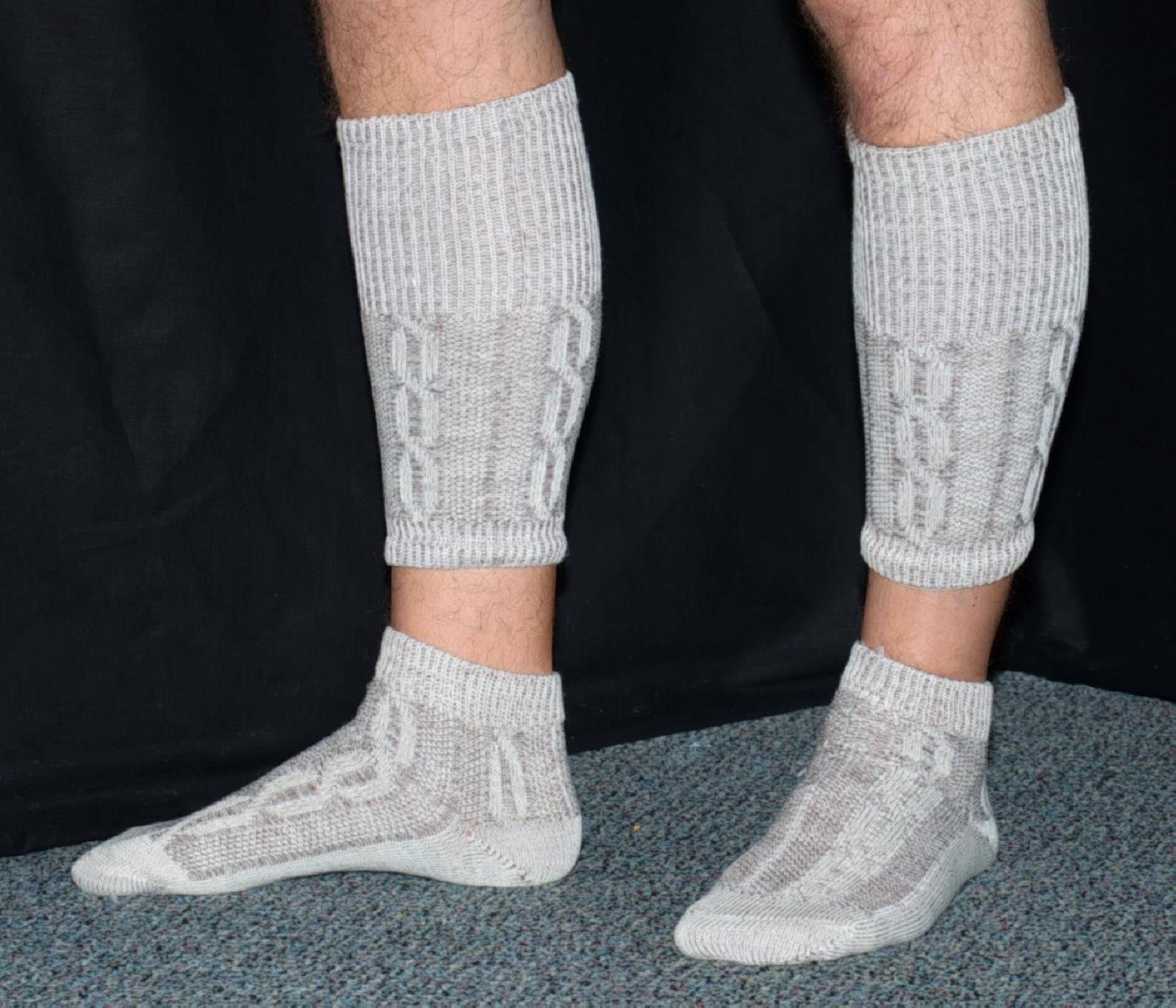 M 8 9 New WOOL German Men Club Bavarian Lederhosen Kniebund Trachten