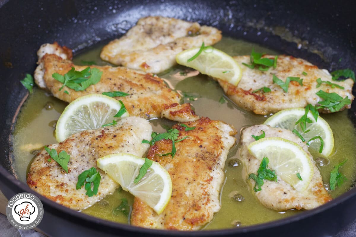 Rezept HähnchenPiccata mit Zitrone und Kapern