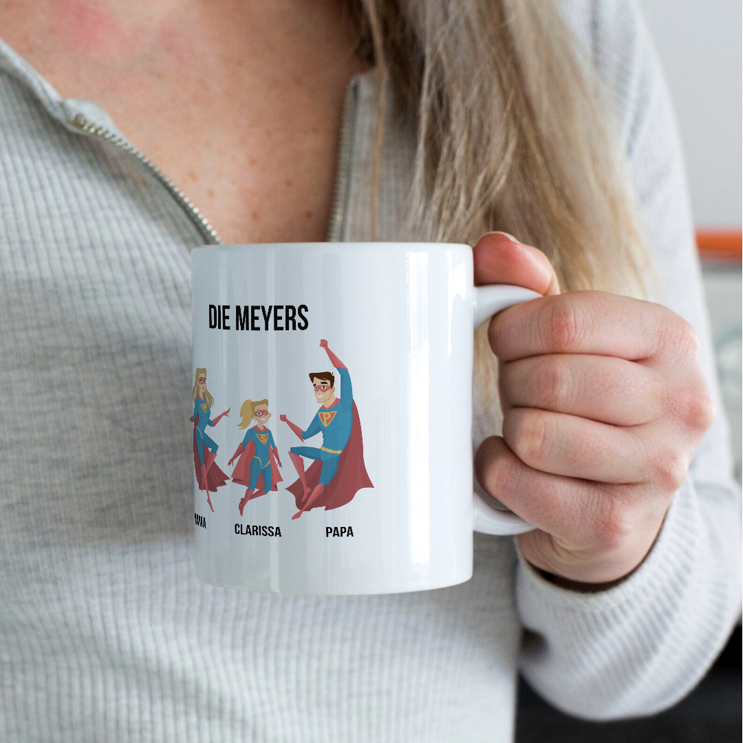 Personalisierte Tasse Superhelden Personalisierte Tassen