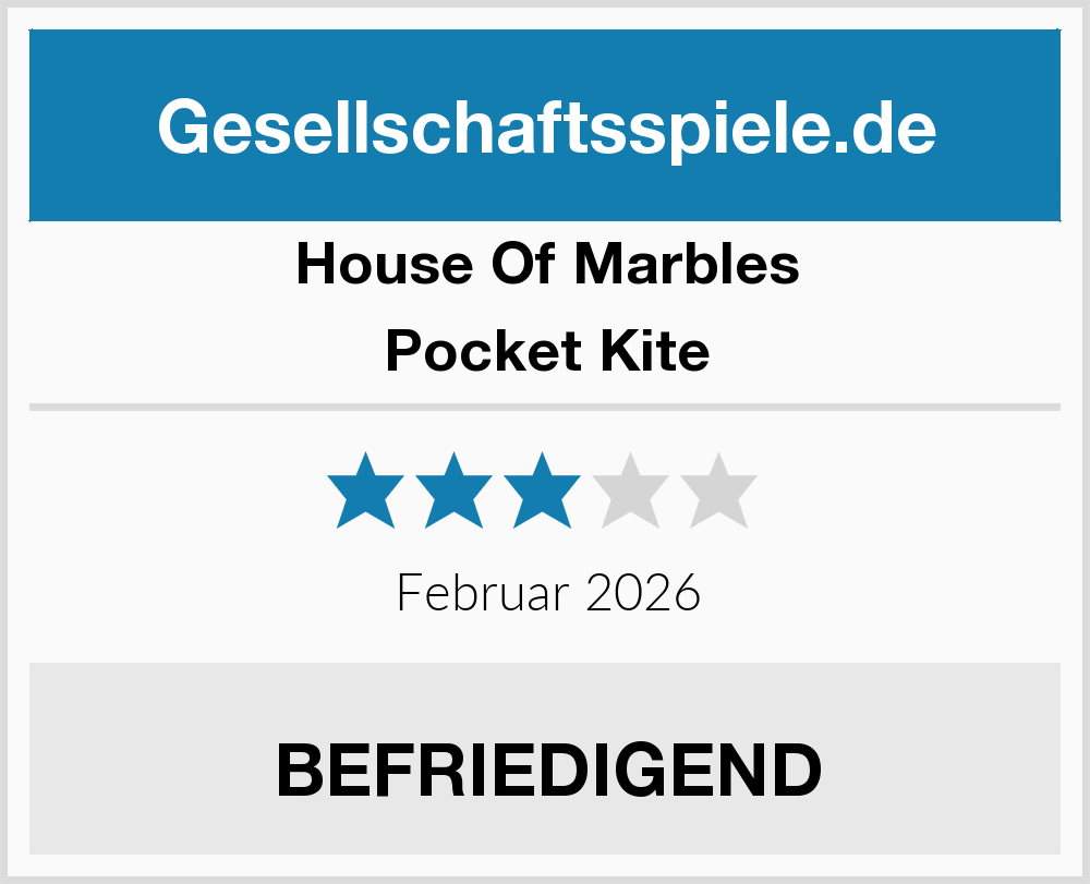 Pocket Kite by House of Marbles Drache Gesellschaftsspiele Test 2024